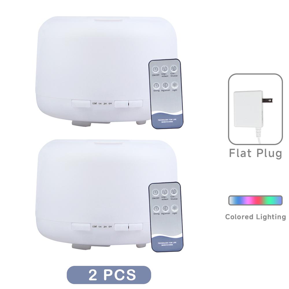 500ML Remote Control Humidifier Aroma Diffuser with Colorful LED Light Ultra Quiet Air Humidifier for Bedroom Home Office Yoga