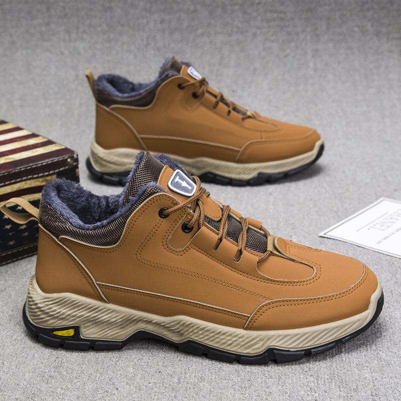 

Winter new cotton shoes men s velvet thickened leather waterproof casual shoes men s casual shoes elderly shoes snow boots 44