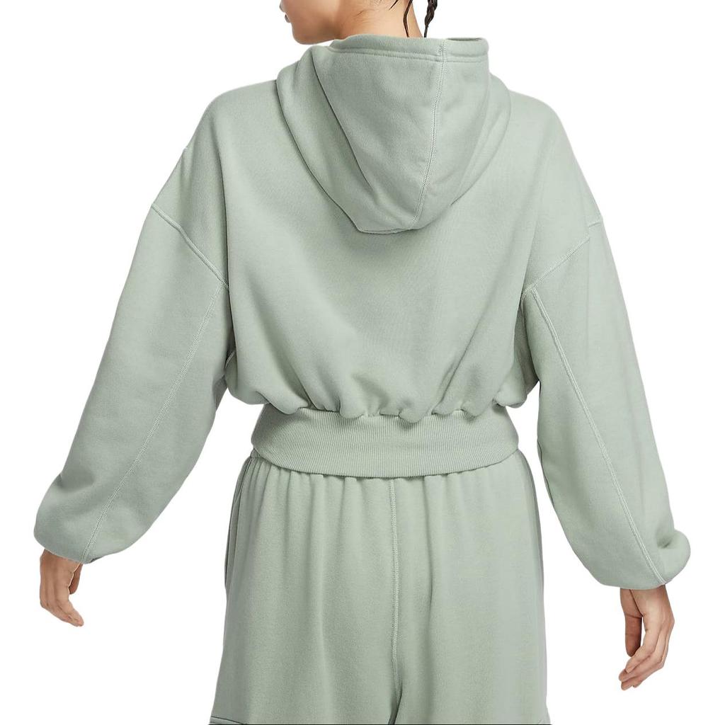 New Nike Sportswear Women's Oversized Cropped French Terry Pullover Hoodie FV7778-370