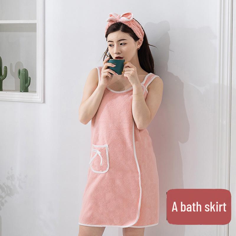 Women's Sexy Absorbent Bath Towel Wrap - Thickened Wearable Bathrobe