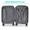 3-Piece ABS Hardshell Luggage Set w/TSA Lock - 28in Large Suitcase with Silent 360° Spinner Wheels, Check-In Travel Suitcase