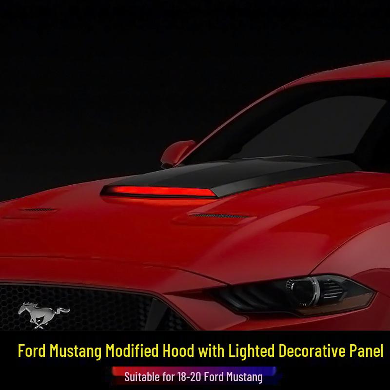 18-23 Ford Mustang Sequential Knight Rider Hood Lights with Remote Control