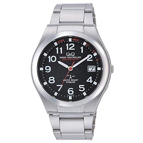 [Citizen Q&Q] Men's Radio Solar Analog 100m Waterproof No Battery Change No Time Adjustment Watch (4) HG12-205