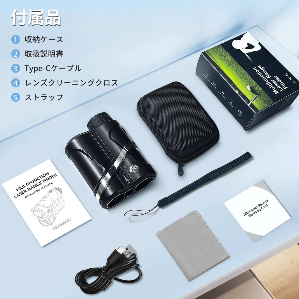 122g Golf Compact and Lightweight Laser Distance Measuring High Transmittance Fastest Pin Elevation Continuous Vibration 6x Easy Suitable for
