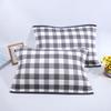 Extra Large Plaid Cotton Gauze Pillowcase - Soft, Comfortable, Sweat-Absorbing Cover for Adults.