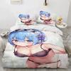 2025 Luxury New 3D Print Kawaii Anime Sexy Girl Bedding Set Boys Girls Twin Queen Duvet Cover Adult Fashion Home Textileextile