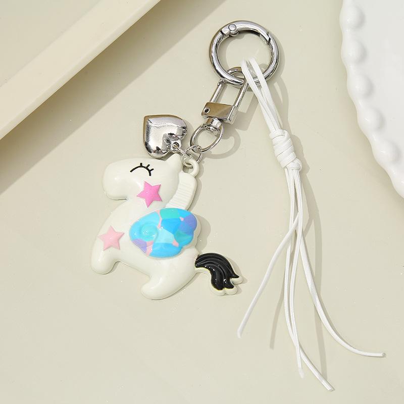 

Милый разноцветный звездный пони бусина кулон брелок креативные лошади веревка для мобильного телефона рюкзак украшение кулон аксессуары подарок A1