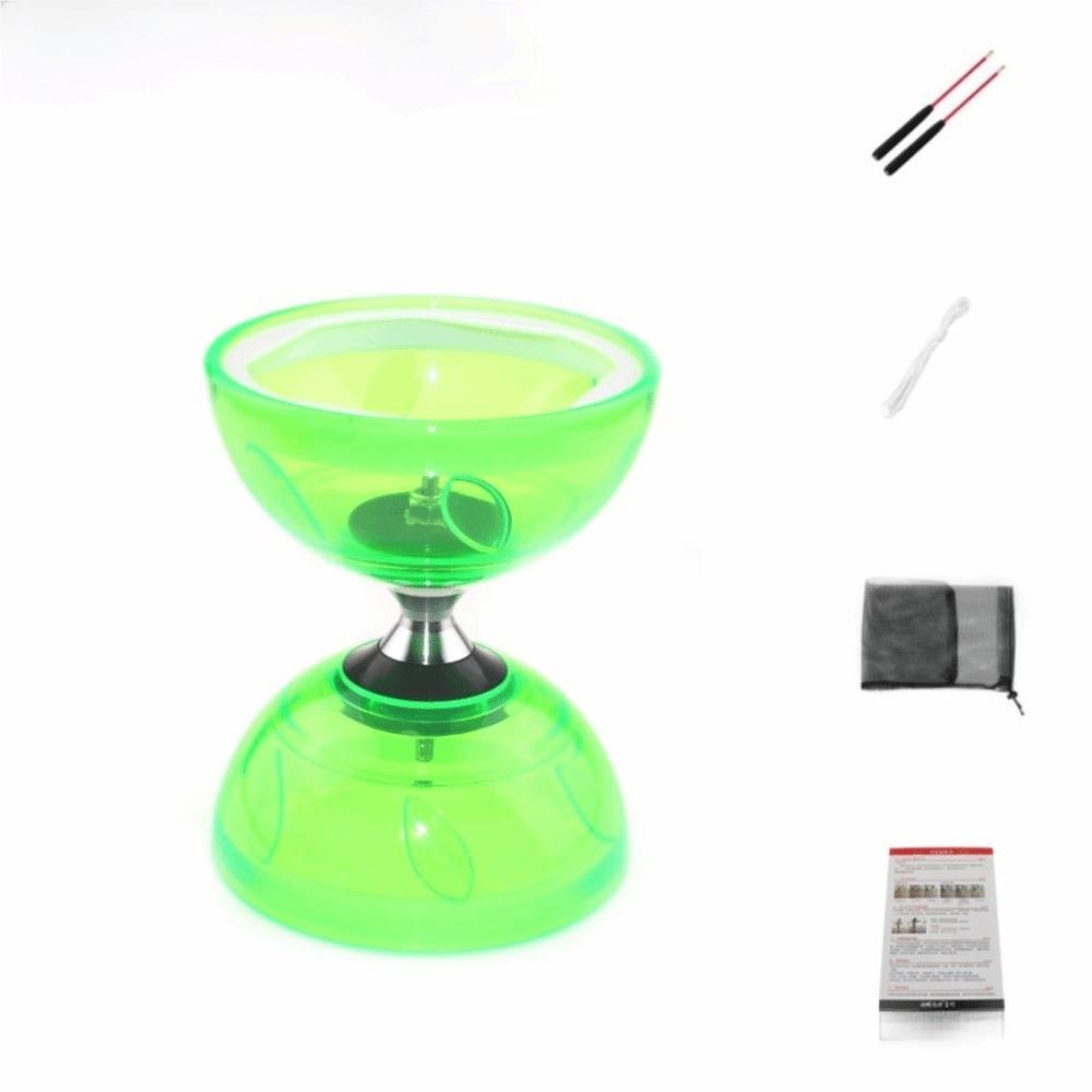 Leather Chinese Yoyo Diabolo Set Bowl Shape Diabolo Toy Chinese Diabolo  Entertainment Supplies