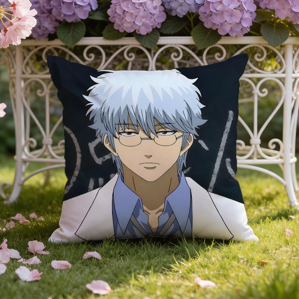 Anime G-Gintama Cushion Cover Home & Car Dual-Scene Pillow Cover: Reversible for Premium Comfort