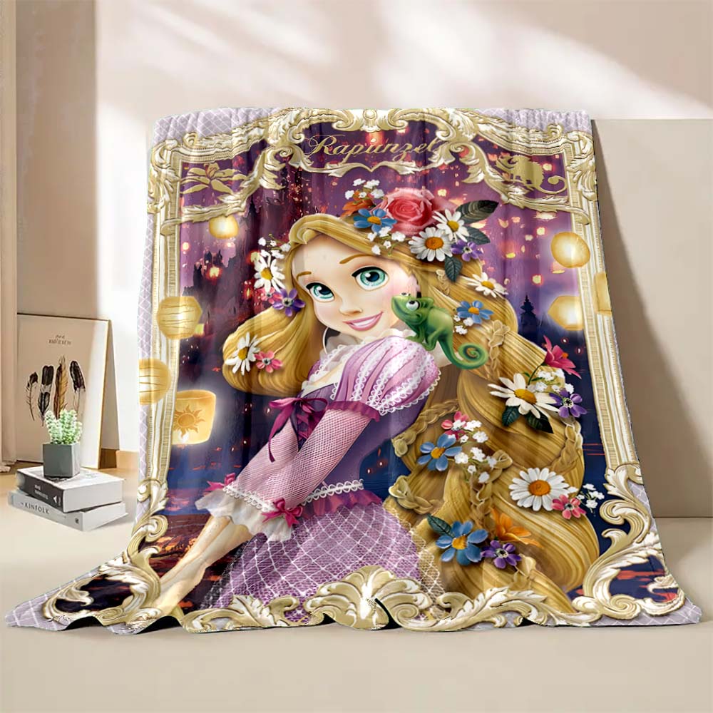 3D Princess Rapunzel Printing Blanket Kinds Adult Blanket Soft and Warm Bedding for Bed Sofa Travel Cover Blanket Holiday Gifts