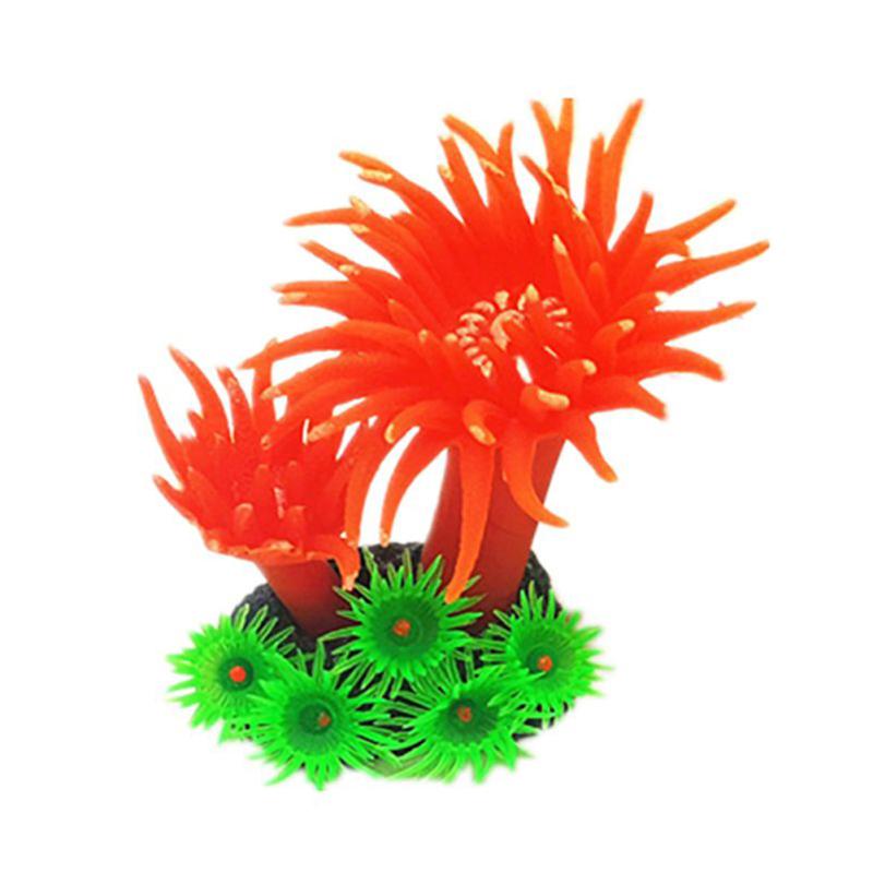 Simulation Silicone Ornament Artificial Coral Sea Tree Aquarium Fish Tank Landscaping Decoration