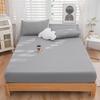 Høykvalitets ensfarget børstet laken, pustende sengetrekk, hudvennlig sengetøy, formsydd laken, uten putevar, Simmons beskyttelsesdeksel