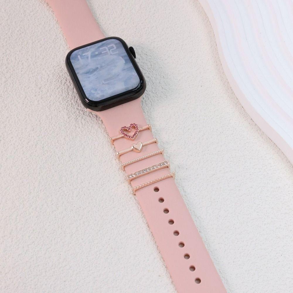 Διαμαντένιο λουράκι ρολογιών, μεταλλικό στολίδι, διακοσμητικά αξεσουάρ για λουράκια νυχιών, διακοσμητικά αξεσουάρ για τα νύχια