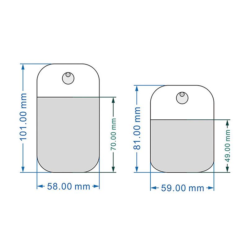 პორტატული წვრილი ნისლის ცარიელი ბოთლი პორტატული პლასტმასის ალკოჰოლის შესავსები ჩამოსხმა