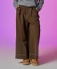 KOLEAT [Fleece-Lined Ver.] Wide Cotton Stitch Pants [Brown] Kcl.