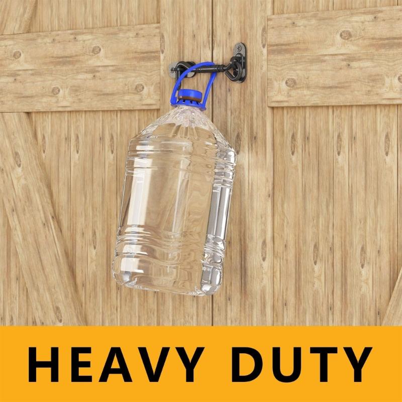 Strong Steel Hook with Screws Corrosion Proof Finish Metal Hanging Hook set for Humid Environment Farm Shed Storage