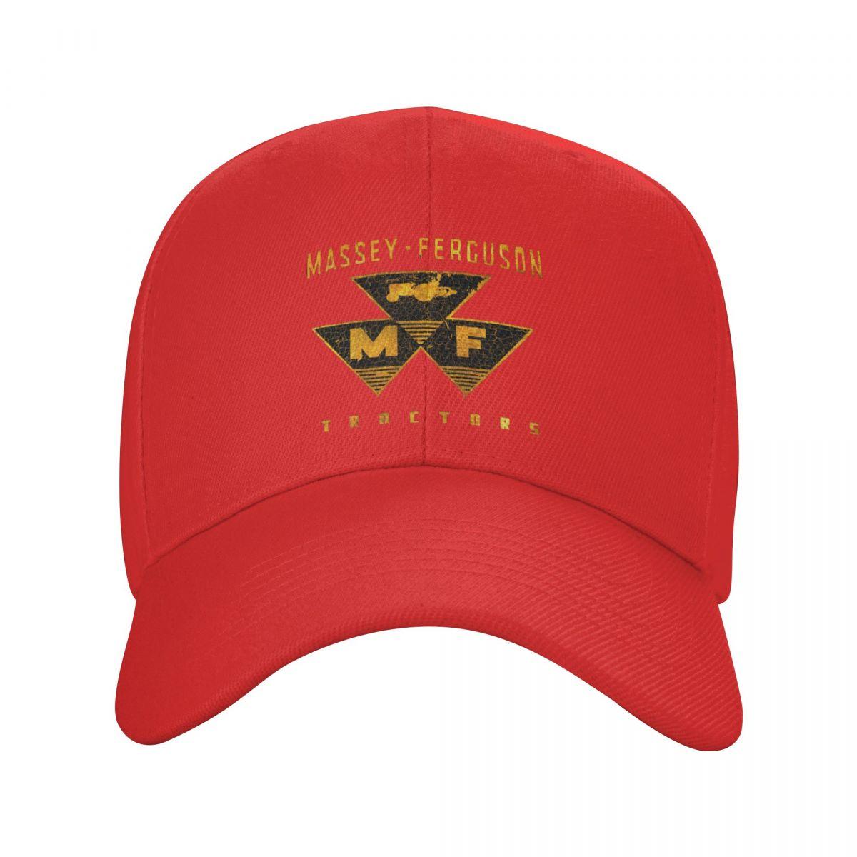 Tractors USA Baseball Caps Peaked Cap Massey Ferguson Sun Shade Hats for Unisex One Size