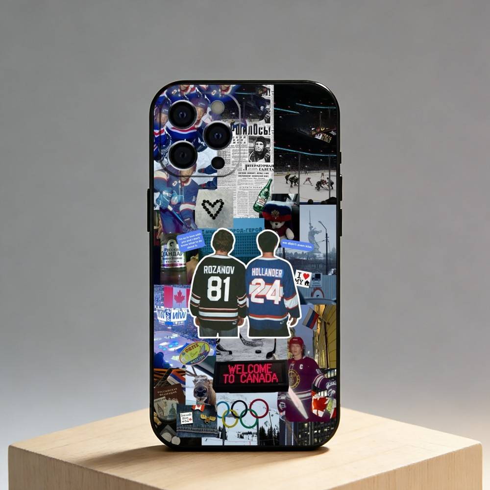 

H-Heated R-Rivalry Phone Case For iPhone17,16,15,14,13,12 Plus,Max Soft Silicone Black Cover iPhone17air