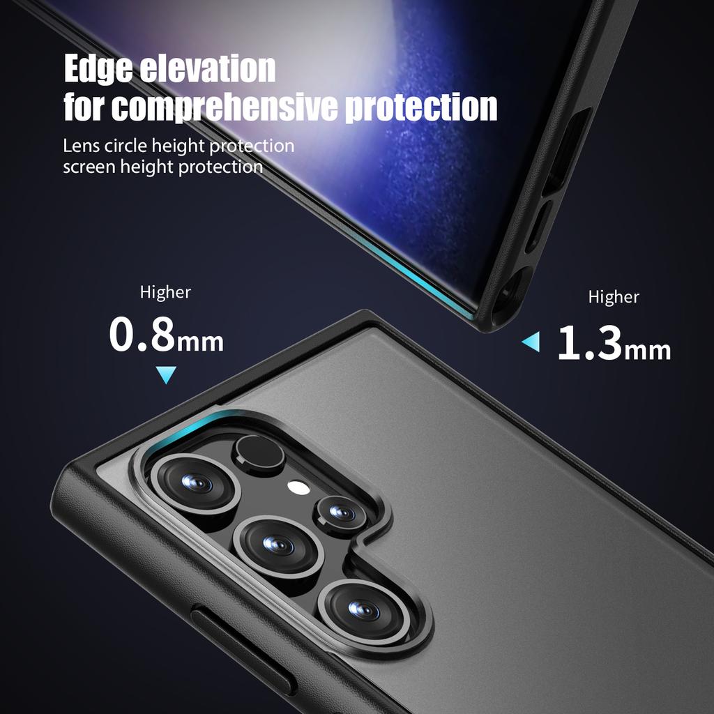 Magic Series for Samsung Galaxy S24 Ultra Case Drop-proof Matte TPU+PC Phone Guard Cover