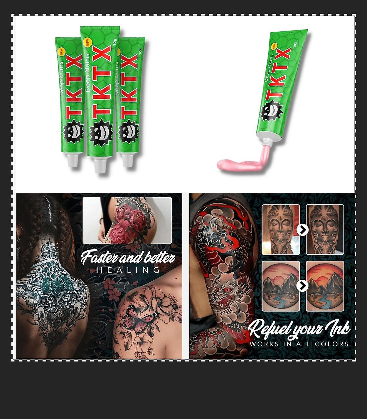 

TATTOO Green 55% TKTX Гель-крем (10г) 3*10g зелёный