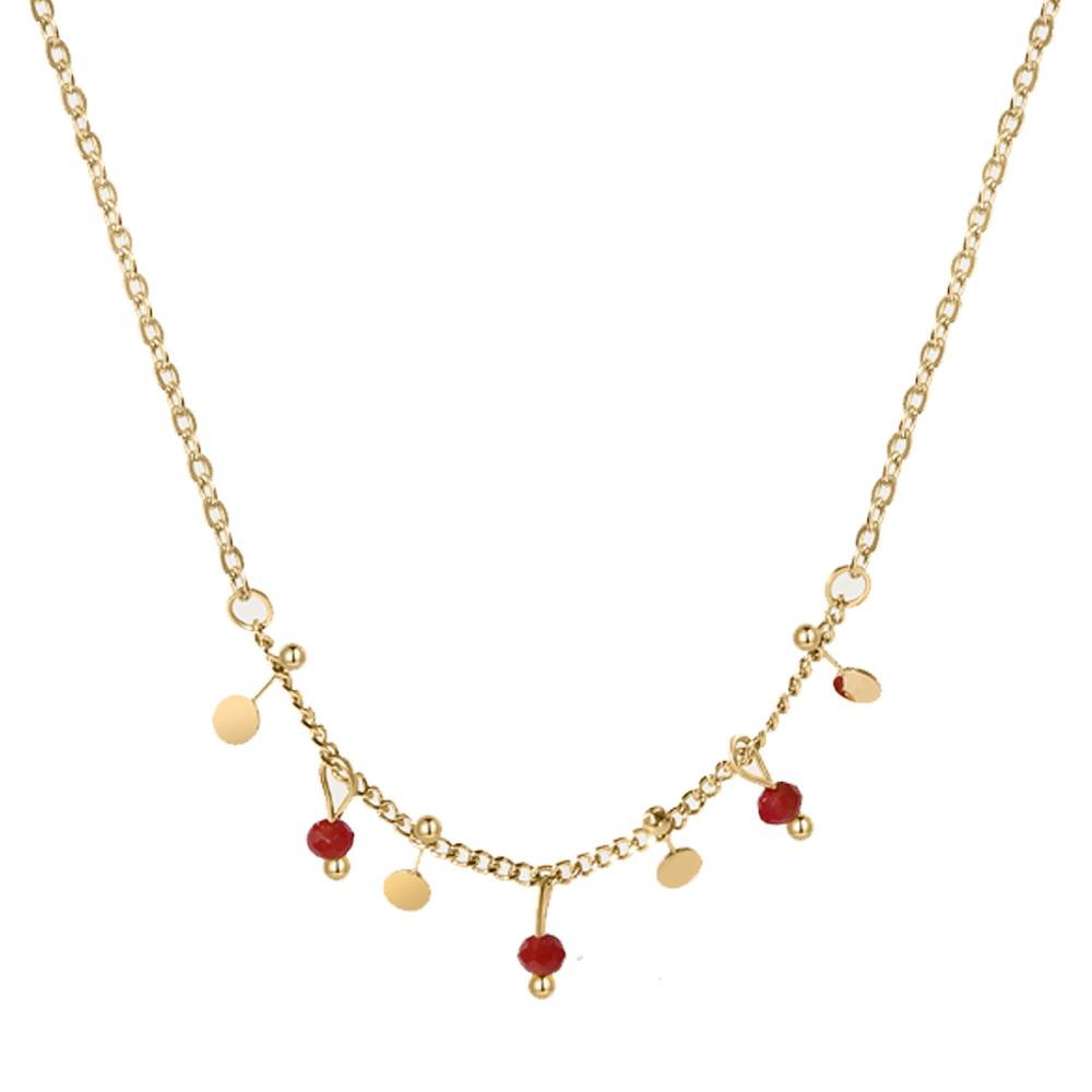 

WILD & FREE Trendy Stainless Steel Pendant Necklaces for Women Layered Charms Chain Choker Jewelry Waterproof