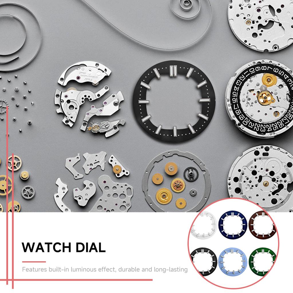 30.5mm Dial For Nautilus NH35/NH36 Hollow Green luminous Indexes Fit Automatic Movement Modified Skeleton Watch Accessorie Parts