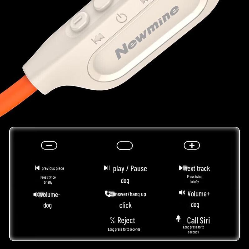 Newmine H86 Open-Ear Bone Conduction Bluetooth Headphones