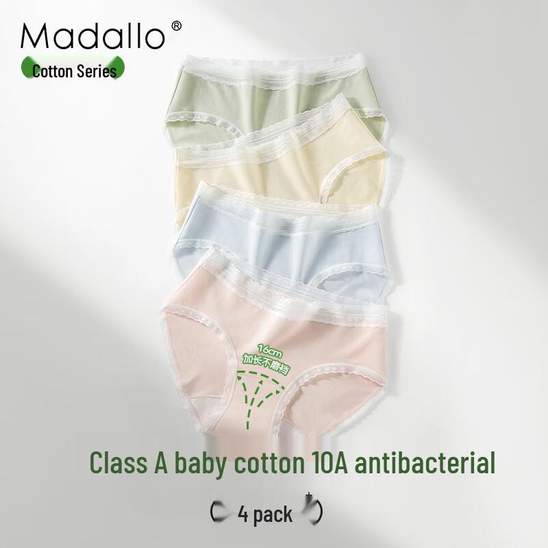 

Женские модальные и хлопковые антибактериальные трусы-слипы со средней посадкой и кружевом M