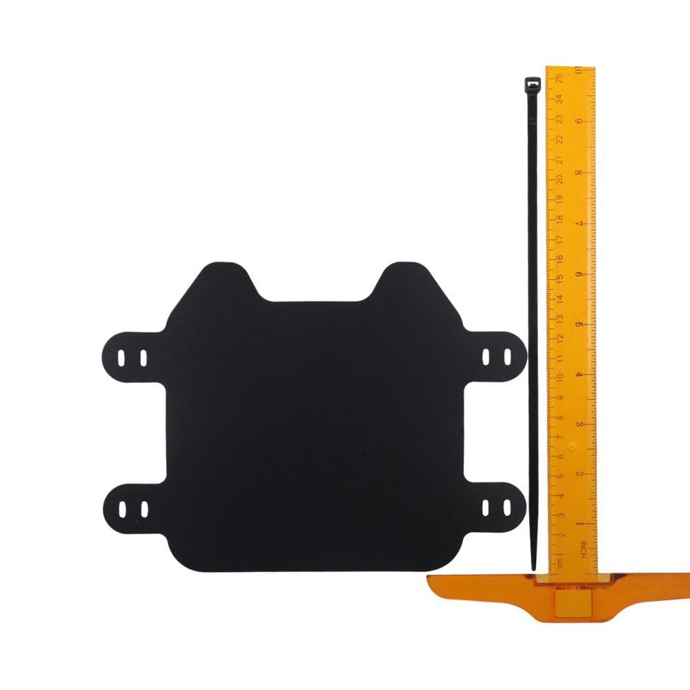 Motorcycle Front License Plate, Black ABS Dirt Bike Electric Motorcycle License Plate Accessories Compatible