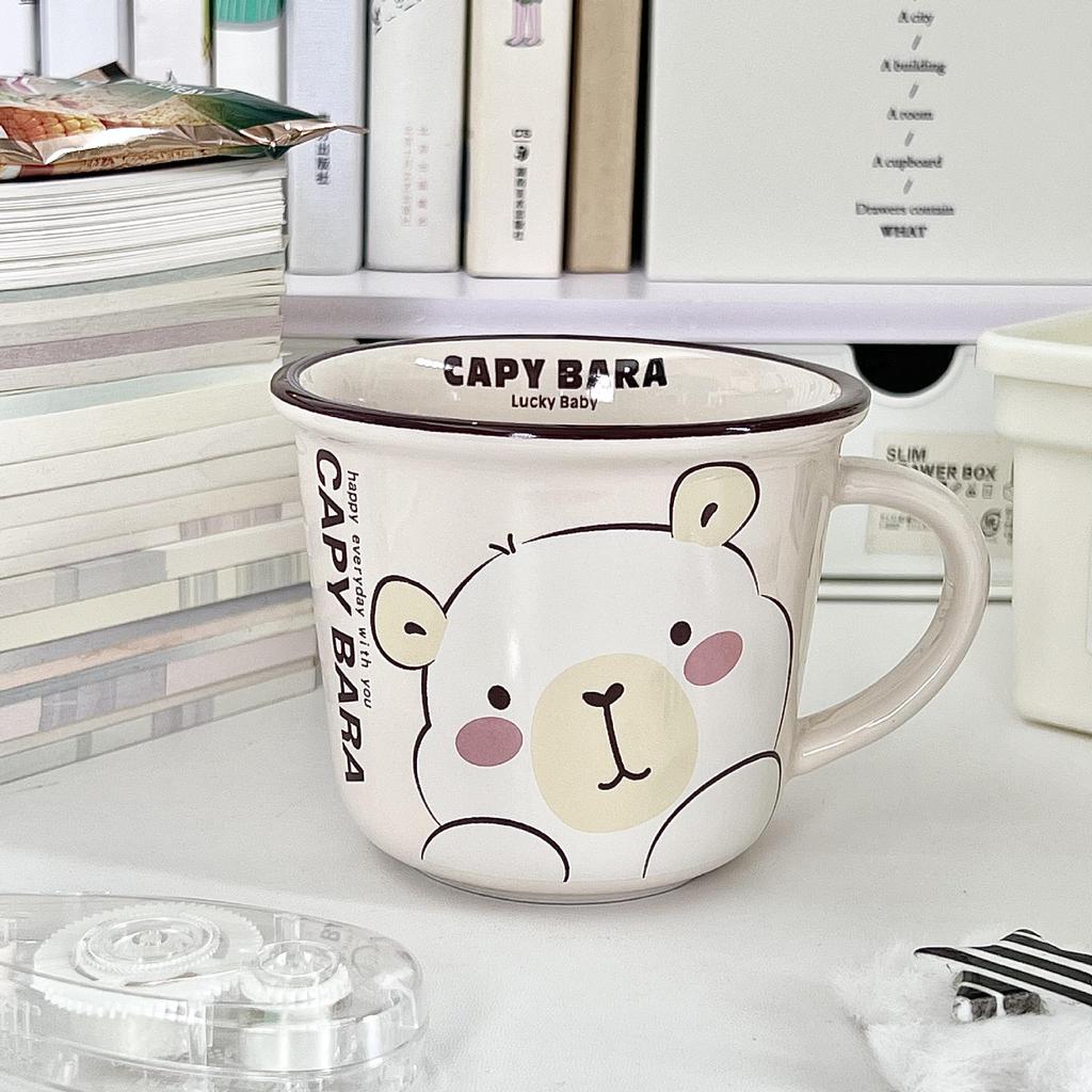 Gift Gift for Girls for Birthday Kapibala Children's Water Cup Couple Ceramic Mug Best Friend Souvenir Gift Box