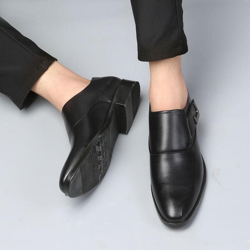 Spring Autumn Black Men's Formal Shoes Round Toe Cheap Clearance Elegant and Classic Italian Low Price Suit New Social Shoe Male