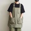 1pc Japanese Waterproof Outdoor Barber, Coffee Shop, Catering Workwear Apron, Unisex Household Kitchen Workwear