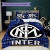 Inter Milan Patronen Beddengoed Dekbed Set Dekbedhoes Kussensloop Huisdecoratie Verjaardagscadeau (1 dekbedovertrek + 2 kussenslopen (zonder vulling))60