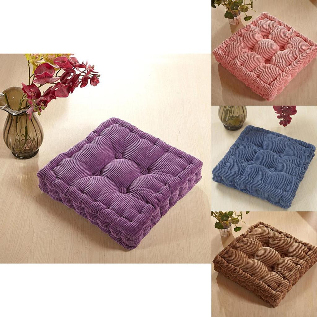 19" Patio Tatami Meditation Mat Square Seat Pillow Thicken Cushion Floor 8cm Pad