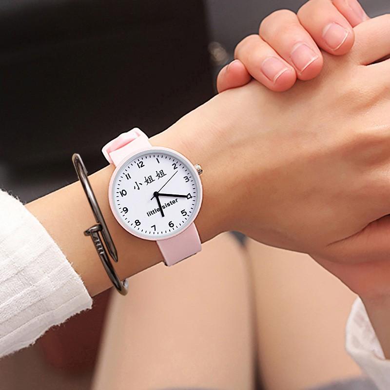 Simple Primary And Secondary School Students Trend Personality Pattern Mori Jelly Watch Cute Girl Watch