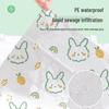Disposable Waterproof Toilet Seat Covers with Green Rabbit Print