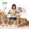 1 Stück Lustige Simulations-Leopard Plüschtiere Weiche Cartoon-Tier-Leopard Stoffpuppen Haus Sofa Dekoration Puppen Kinder Jungen Beste Geschenke