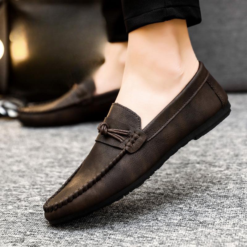 Fashion Soft Spring Men Loafers Slip On Classic Men Moccasins Leather Casual Shoes for Men Flats Footwear Botas Para Hombre Zapatillas