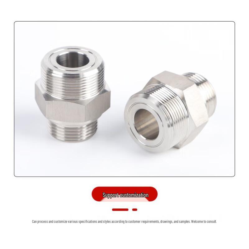 Stainless Steel Hex Reducing Male Thread Adapter