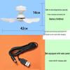 Outdoor Solar-Powered Ceiling Fan with Remote Control and LED Light