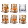 Whiskyglas mit leuchtender Basis 360 Grad drehbarer Whisky Tumbler 260ml Bleifreies Glas Einzigartiges Geschenk für Papa Geburtstag Feiertag