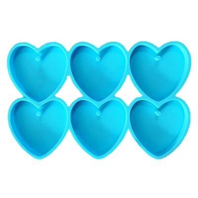 Heart-shaped Mirror Silicone Mold Suitable for Epoxy Resin Diy Craft Earrings Pendant Tag Keychain Jewelry Making