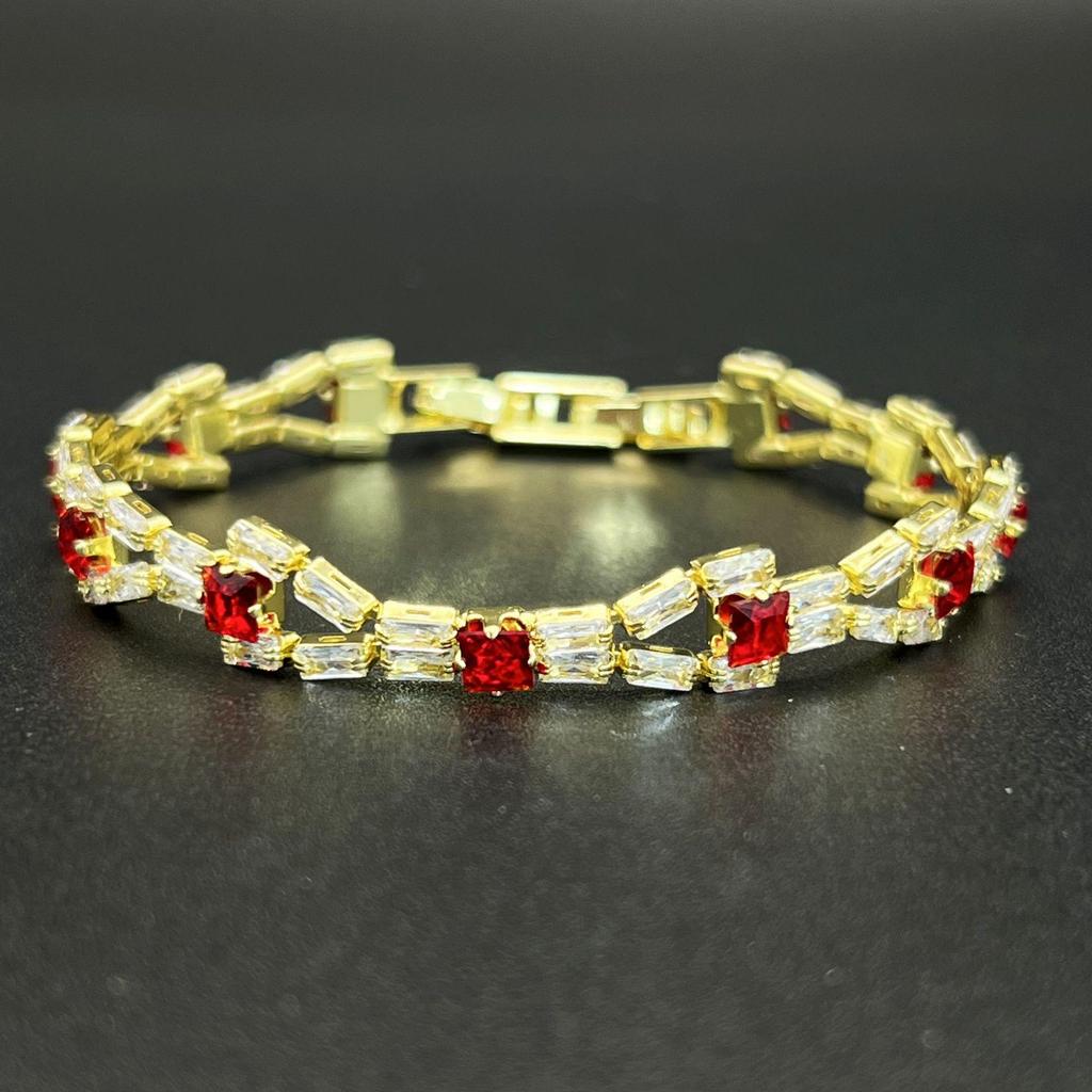 Luxurious Zircon Diamond Tennis Chain Bracelet
