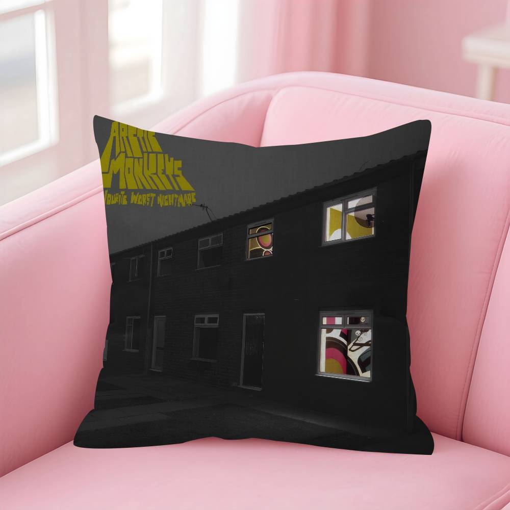 A-Arctic Rock Monkeys Band Cushion Cover Car Throw Pillow Case For Sofa Car Christmas Gift