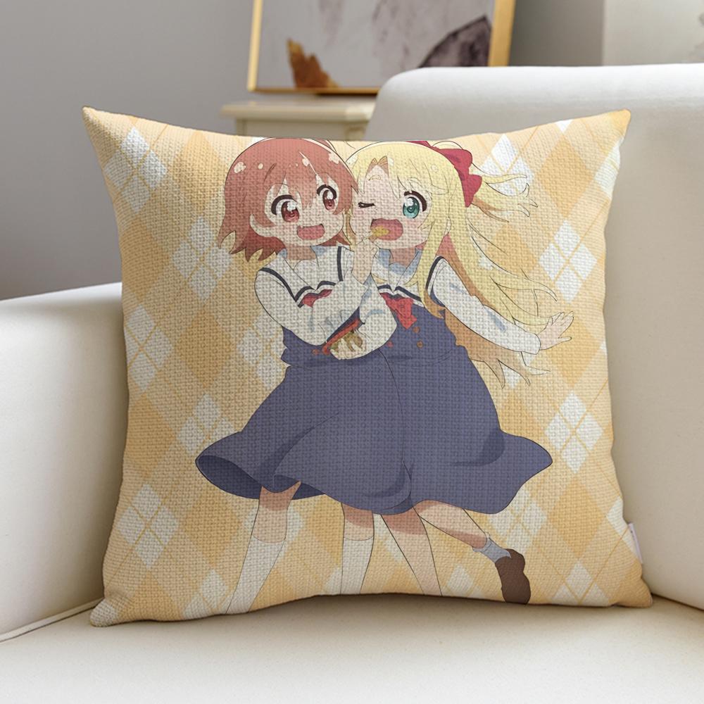 WATATEN an Angel Flew Down to MeS Cushion Cover Breathable and skinfriendly linen pillowcase  removable and washable cushion