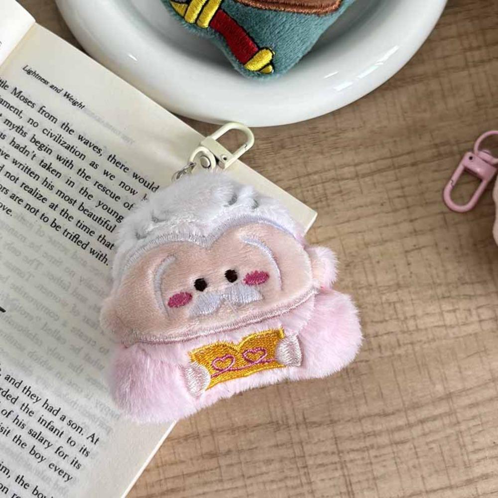 Moon Lord Wealth God Keychain Guanyin Plush God of Longevity Pendant Gifts