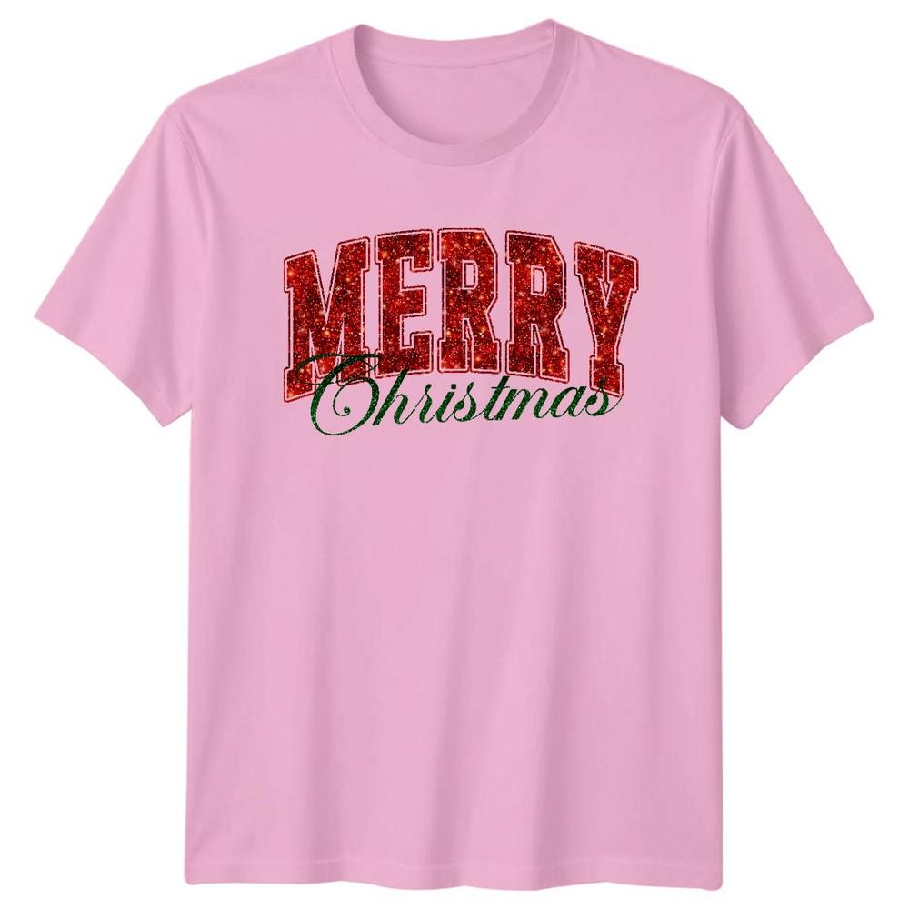 Merry Christmas Christmas Holidays Unisexs Unisexs Graphic Tee Shirt Festive