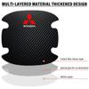 4PCS Car Door Handle Protection Sticker Emblem Car Styling For Mitsubishi Asx Lancer Outlander Pajero Ralliart Accessories