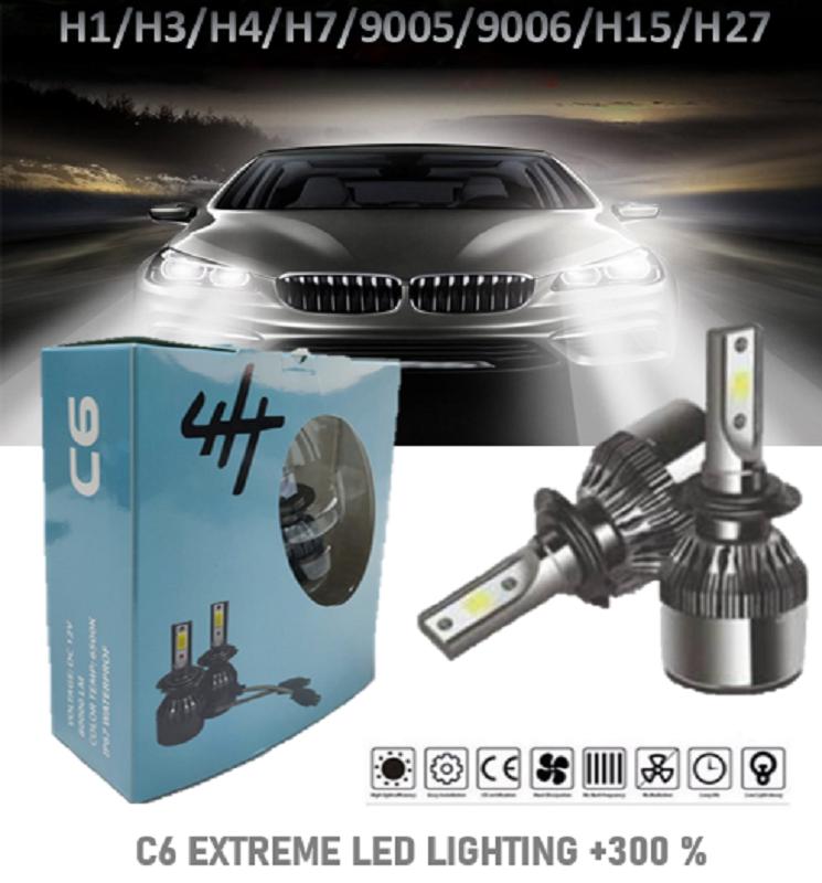 

2 шт. Ксенонові лампи для фар 8000 люменів з ефектом блискавки, 6500 К, колір H1/H3/H4/H7/H8/H9/H11/H27/HB3-9005/HB4-9006 H1