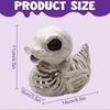 Cute Halloween Ornament Resin Halloween Duck Skeleton Sturdy Halloween Decoration Prop  Outdoor